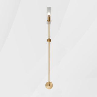 Vertical Design Gold Double Glass Tube Wall Sconce Zawala Image - 13