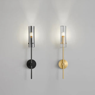 Vertical Design Gold Double Glass Tube Wall Sconce Zawala Image - 14