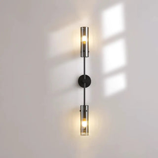 Vertical Design Gold Double Glass Tube Wall Sconce Zawala Image - 19