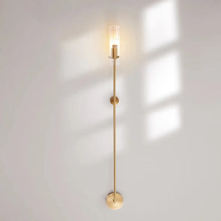Vertical Design Gold Double Glass Tube Wall Sconce Zawala Image - 20