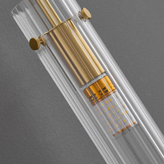 Vertical Design Gold Double Glass Tube Wall Sconce Zawala Image - 24