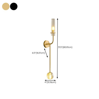 Vertical Design Gold Double Glass Tube Wall Sconce Zawala Image - 27