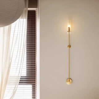 Vertical Design Gold Double Glass Tube Wall Sconce Zawala Image - 4