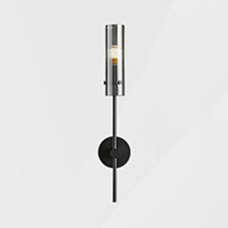 Vertical Design Gold Double Glass Tube Wall Sconce Zawala Image - 5