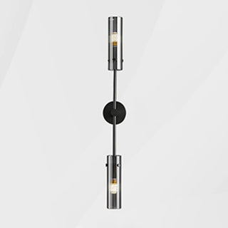 Vertical Design Gold Double Glass Tube Wall Sconce Zawala Image - 7