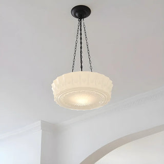 ZOWALA - Vintage Ceramic Pendant Light Kitchen White Image - 1