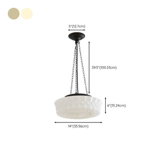 ZOWALA - Vintage Ceramic Pendant Light Kitchen White #size