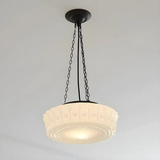 ZOWALA - Vintage Ceramic Pendant Light Kitchen White Image - 2