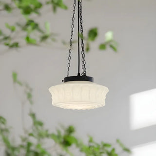 ZOWALA - Vintage Ceramic Pendant Light Kitchen White Image - 4