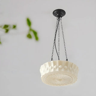 ZOWALA - Vintage Ceramic Pendant Light Kitchen White Image - 5