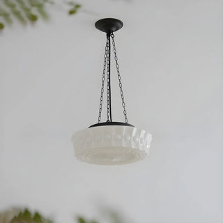 ZOWALA - Vintage Ceramic Pendant Light Kitchen White Image - 8