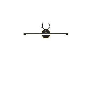 ZOWALA - Elegant Deer Antler Vanity Wall Light with LED Ring Image - 11