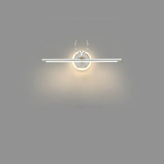 ZOWALA - Elegant Deer Antler Vanity Wall Light with LED Ring Image - 6