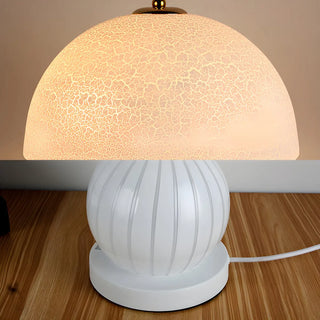 Minimalist Dome Glass Shade Globe Base Table Lamp Zawala Image - 11