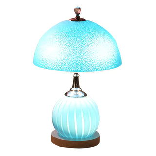 Minimalist Dome Glass Shade Globe Base Table Lamp Zawala Image - 14