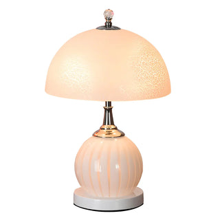 Minimalist Dome Glass Shade Globe Base Table Lamp Zawala Image - 15