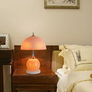 Minimalist Dome Glass Shade Globe Base Table Lamp Zawala Image - 3