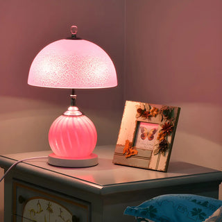 Minimalist Dome Glass Shade Globe Base Table Lamp Zawala Image - 4