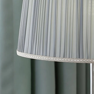 Classic Fabric Drum Shade Crystal Base Table Lamp Zawala Image - 13