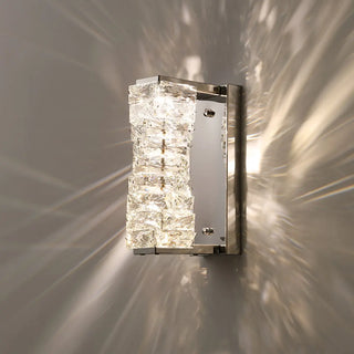 Trendy Multi-Faceted Gold Crystal Bedroom Wall Lamp Zawala Image - 18
