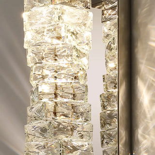 Trendy Multi-Faceted Gold Crystal Bedroom Wall Lamp Zawala Image - 22