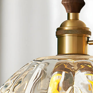 Elegant Modern Flower Clear Glass Pendant Light Zawala Image - 11