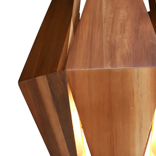 Modern Walnut Wood Geometric Wall Lighting Fixtures Image - 10