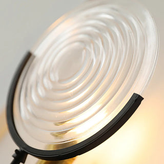 Vintage Industrial Clear Glass Black Metal Wall Lamp Zawala Image - 10