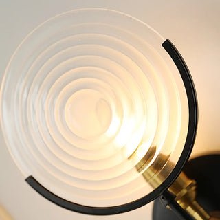 Vintage Industrial Clear Glass Black Metal Wall Lamp Zawala Image - 11