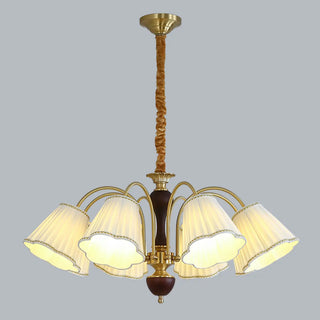 ZOWALA - Modern Globe Brass Chandelier for Living Room - 6 Lights Image - 15