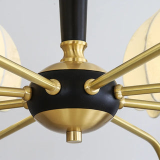 ZOWALA - Modern Globe Brass Chandelier for Living Room - 6 Lights Image - 17