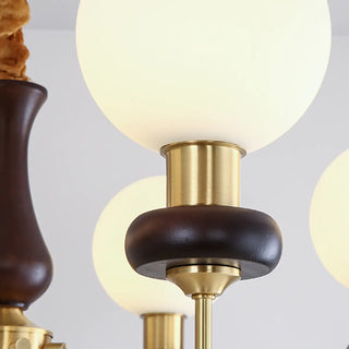ZOWALA - Modern Globe Brass Chandelier for Living Room - 6 Lights Image - 19