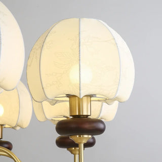 ZOWALA - Modern Globe Brass Chandelier for Living Room - 6 Lights Image - 20