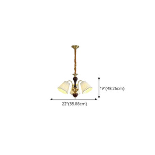 ZOWALA - Modern Globe Brass Chandelier for Living Room - 6 Lights Image - 27