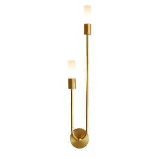 Modern Gold Dual Cylindrical LED Wall Sconce Light Zawala Image - 10