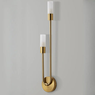 Modern Gold Dual Cylindrical LED Wall Sconce Light Zawala Image - 13