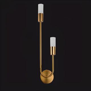 Modern Gold Dual Cylindrical LED Wall Sconce Light Zawala Image - 9