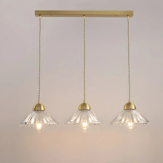 ZOWALA - Contemporary Cone Glass Pendant Light for Dining Room Image - 2