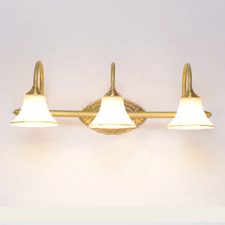 Simple Gold 3-Light Bell Bathroom LED Vanity Lights Zawala Image - 6