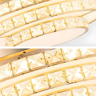 ZOWALA - Elegant Gold 4 Blades Ceiling Fan Light Image - 11