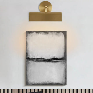 Elegant Gold Rectangular Copper LED Vanity Light Zawala Image - 2