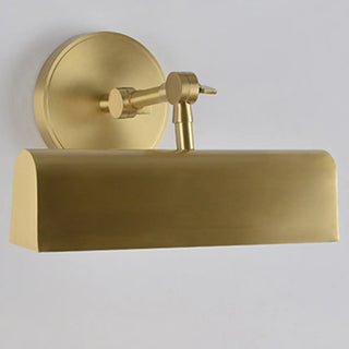 Elegant Gold Rectangular Copper LED Vanity Light Zawala Image - 7