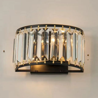 ZOWALA - Elegant Brass and Crystal Wall Light Fixture Image - 10