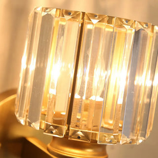 ZOWALA - Elegant Brass and Crystal Wall Light Fixture Image - 13