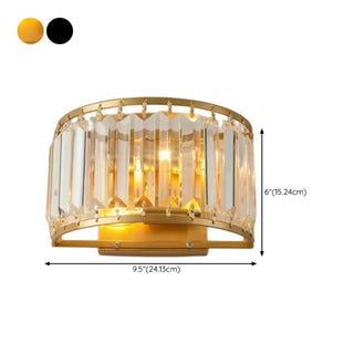 ZOWALA - Elegant Brass and Crystal Wall Light Fixture Image - 16