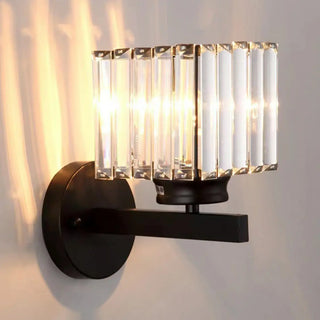 ZOWALA - Elegant Brass and Crystal Wall Light Fixture Image - 8