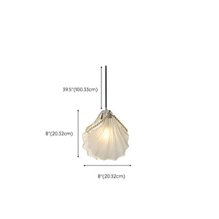 ZOWALA - Elegant Clear Crystal Pearl Decor Floral Drum Pendant Light Image - 18