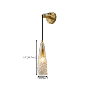 Sophisticated Crystal Tassels Gold Bedside Wall Light Zawala #size