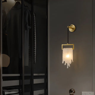 Sophisticated Crystal Tassels Gold Bedside Wall Light Zawala Image - 4