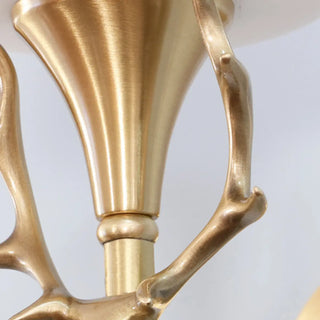 ZOWALA - Elegant Gold and White Wall Sconce Vanity Light Image - 13